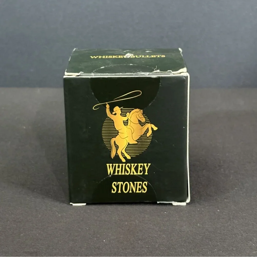 Bullet Whiskey Stones Revolver Gold Ice Cubes Spirits Cocktail Chilling Bar - Picture 7 of 9